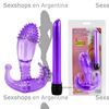 Vibrador rigido con funda para estimulacion del punto G